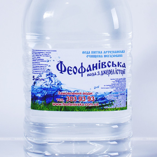 Освячена вода Хрещенська Феофанівська, 6 л