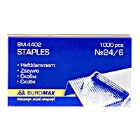 Скоби ВuroМax 24/6, 1000 штук (ВМ 4402)