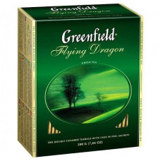Зелений чай Greenfield Flying Dragon, 100 пакетиків