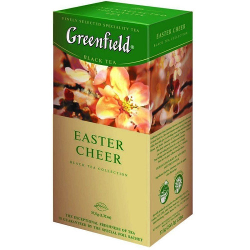 Чорний чай Greenfield Easter Cheer з вербеною, 25 пак.