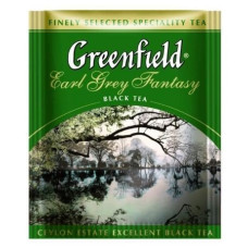 Чорний чай Грінфілд з бергамотом Earl Grey Fantasy, 100 пак.