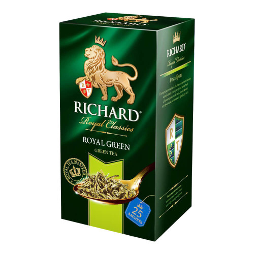Чай зелений RICHARD ROYAL GREEN, 25 пакетиків