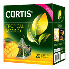 Чай зелений CURTIS Tropical Mango, 20 пакетиків