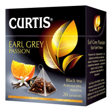 Чай чорний CURTIS Earl Grey Passion, 20 пакетиків