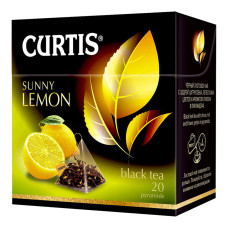 Чай чорний CURTIS Sunny Lemon, 20 пакетиків