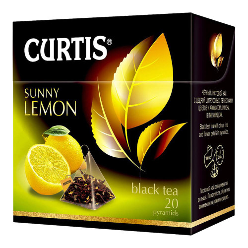 Чай чорний CURTIS Sunny Lemon, 20 пакетиків