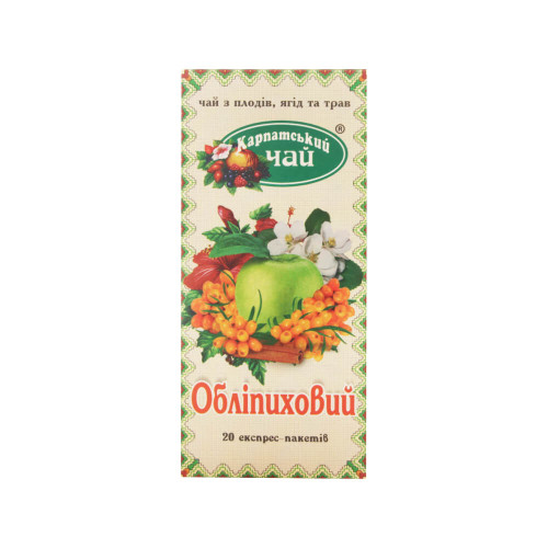 Карпатський чай Обліпиховий, 20 пакетиків