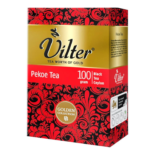 Чай чорний Vilter Pekoe листовий цейлонський, 100 г