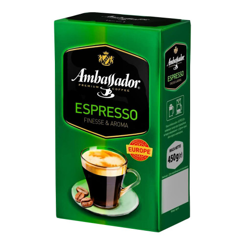 Кава мелена AMBASSADOR Espresso 450 г