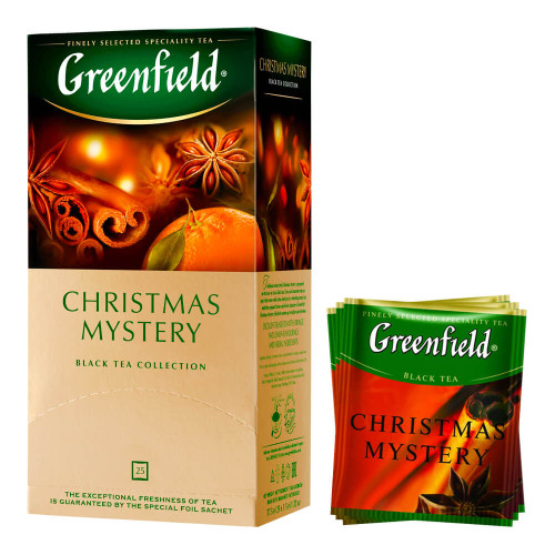 Чай Greenfield Christmas Mystery чорний, 25 пак.