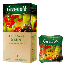 Чай Greenfield Currant Mint чорний, 25 пак.