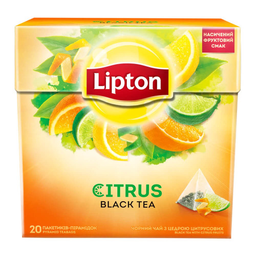 Чай чорний Lipton Citrus 20 пакетиків