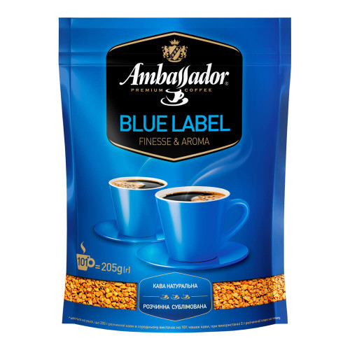 Кава розчинна AMBASSADOR Blue Label 205 г