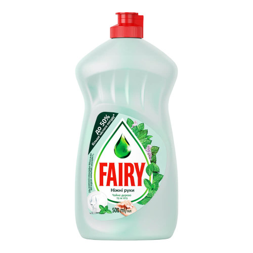 Миючий засіб для посуду FAIRY чайне дерево та м'ята, 500 мл