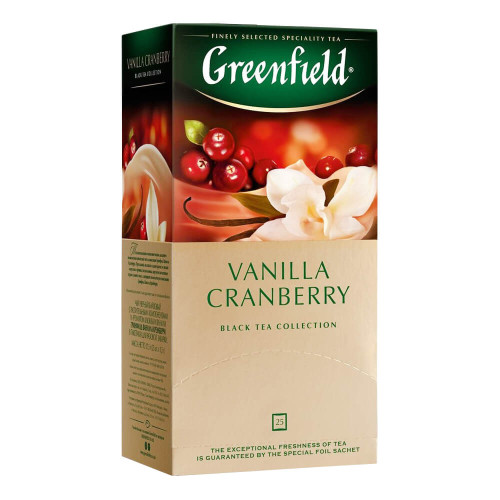 Чай Greenfield Vanilla Cranberry чорний 25 пак.