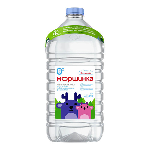 Дитяча вода Моршинка 6 л негазована