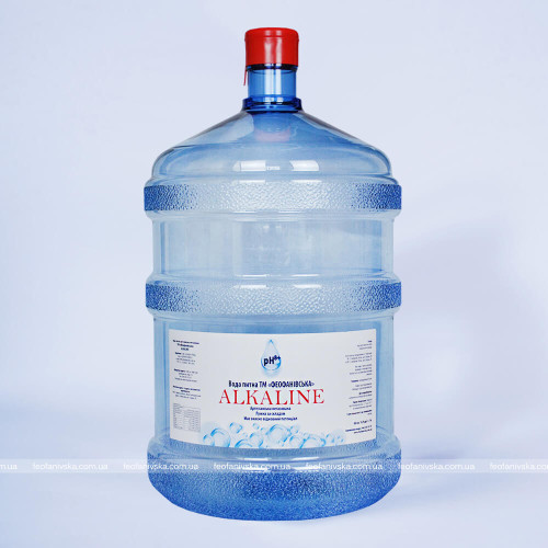 Alkaline лужна вода ТМ «Феофанівська» pH 8 негазована 18.9 л