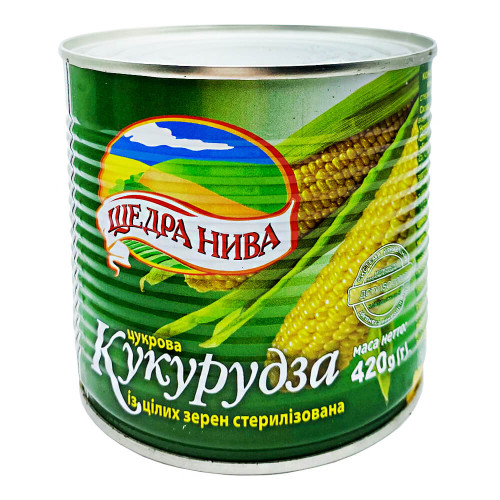 Кукурудза «Щедра нива» 420 г цукрова з/б