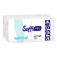 Серветки паперові SoffiPRO 400 шт. одношарові