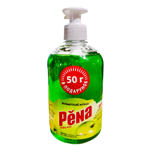 Косметичне рідке мило Pena Яблуко 450 г з дозатором