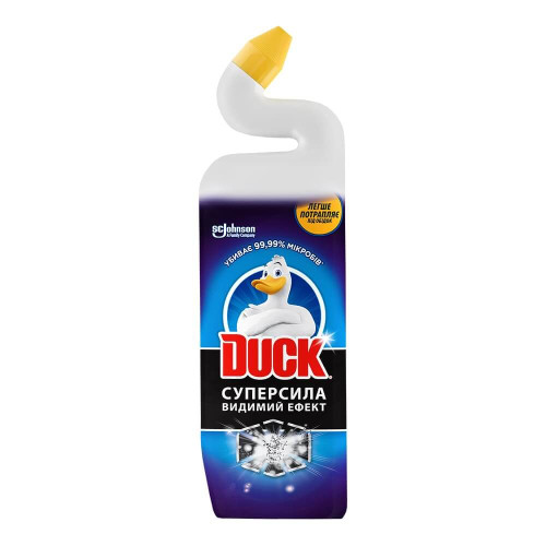 Гель для унітазу Duck Суперсила 500 мл Видимий ефект