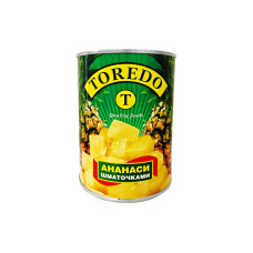 Консервовані ананаси шматочками Toredo 565 г