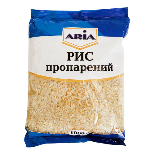 Рис пропарений довгозернистий ARIA 1 кг