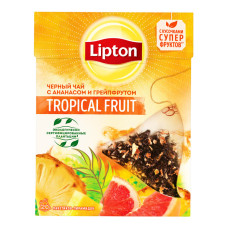Чай чорний Lipton Tropical Fruit 20 пірамідок