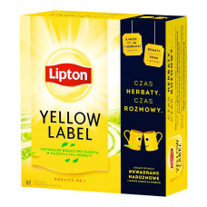 Чорний чай Lipton Yellow Label 92 пакетики