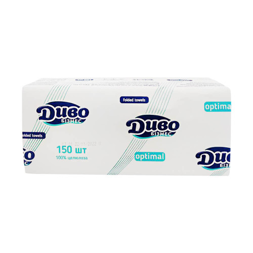 Паперові рушники V-склад. 150 шт. двошарові SoffiPRO OPTIMAL