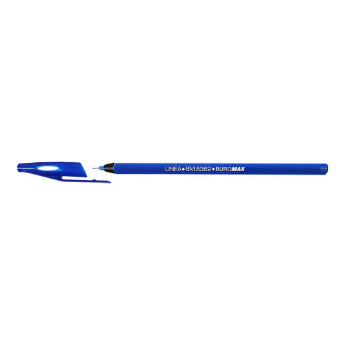 Ручка масляна синя LINEA 0.5 мм Buromax BM.8362-01