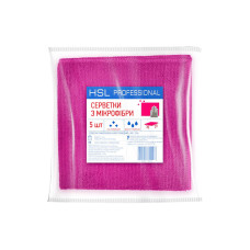 Серветки з мікрофібри рожеві HSL Professional 5 штук