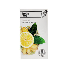 Чай Hello tea «Імбир-Лимон» трав'яний 20 пак.