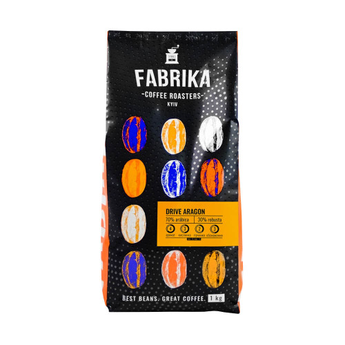 Кава FABRIKA Drive Aragon в зернах 1 кг
