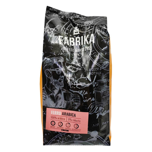 Кава FABRIKA Fero в зернах 1 кг, 100% арабіка