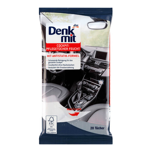 Серветки-антистатик для авто Denkmit 20 шт.