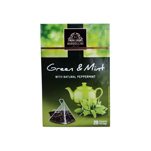Чай Bardollini Green Mint 20 пірамідок