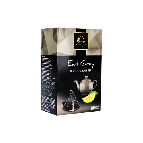 Чорний чай Bardollini Earl Grey 20 пірамідок