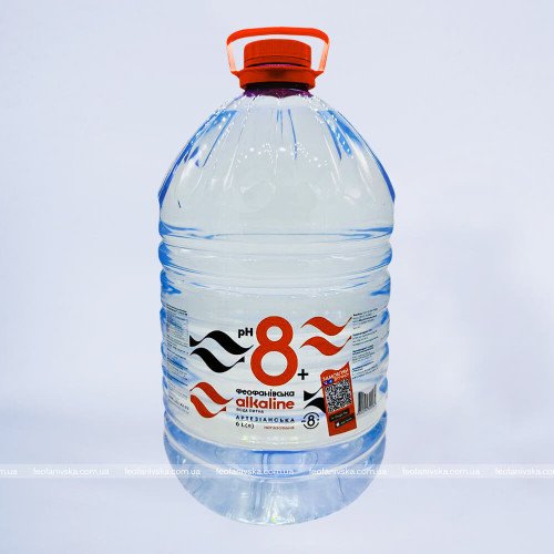 Alkaline ТМ «Феофанівська» 6 л лужна негазована вода pH 8