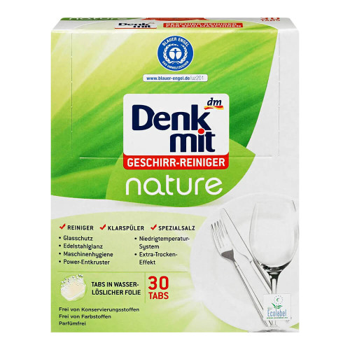 Таблетки для посудомийної машини DenkMit Nature, 30 шт.