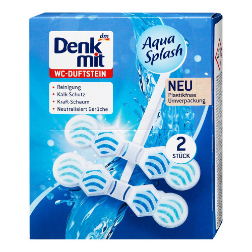 Denkmit WC-Duftstein Aqua Splash підвісний блок для унітаза, 2 шт.