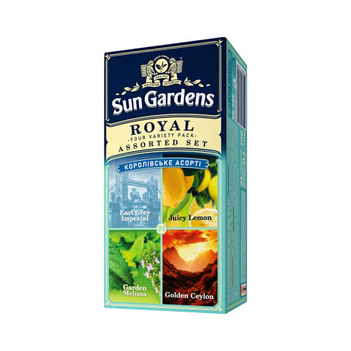 Чай Sun Gardens Королівське Асорті  24 пак., 4 види