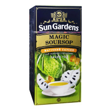 Чай Sun Gardens Магічний саусеп, зелений з фруктами, 25 пак.