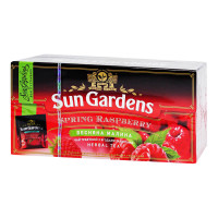 Чай Sun Gardens Весняна малина трав'яний, 25 пакетиків